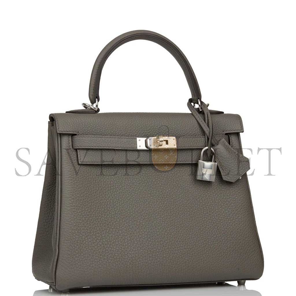 HERMÈS MASTER KELLY 25 PALLADIUM HARDWARE (25*17*7cm) 